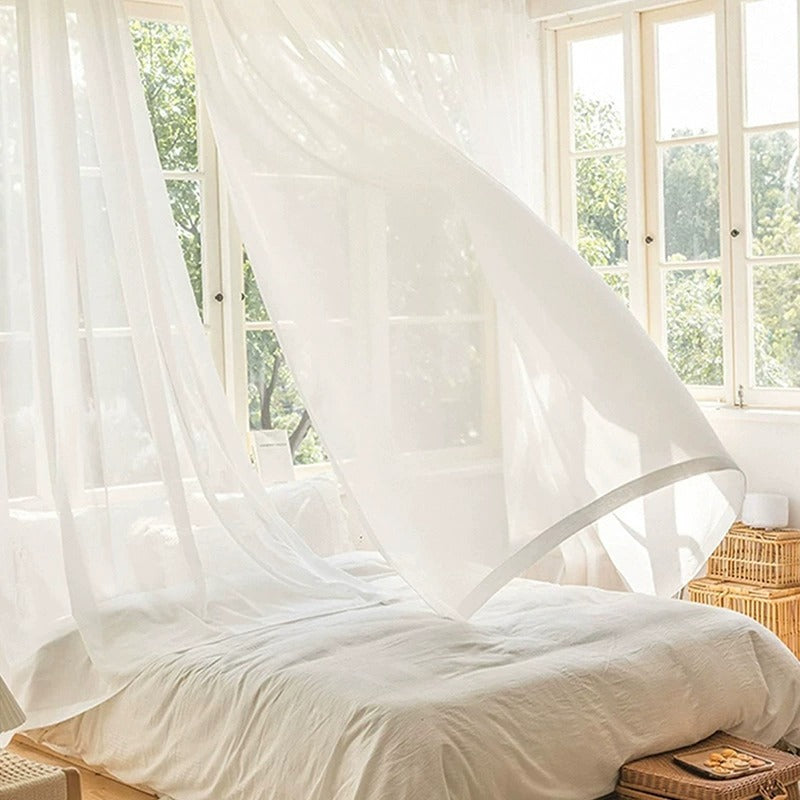 Semi-Sheer Privacy Curtain Panels