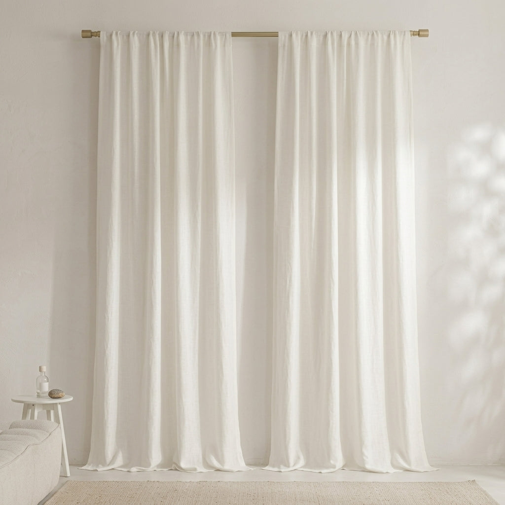 Semi-Sheer Privacy Curtain Panels