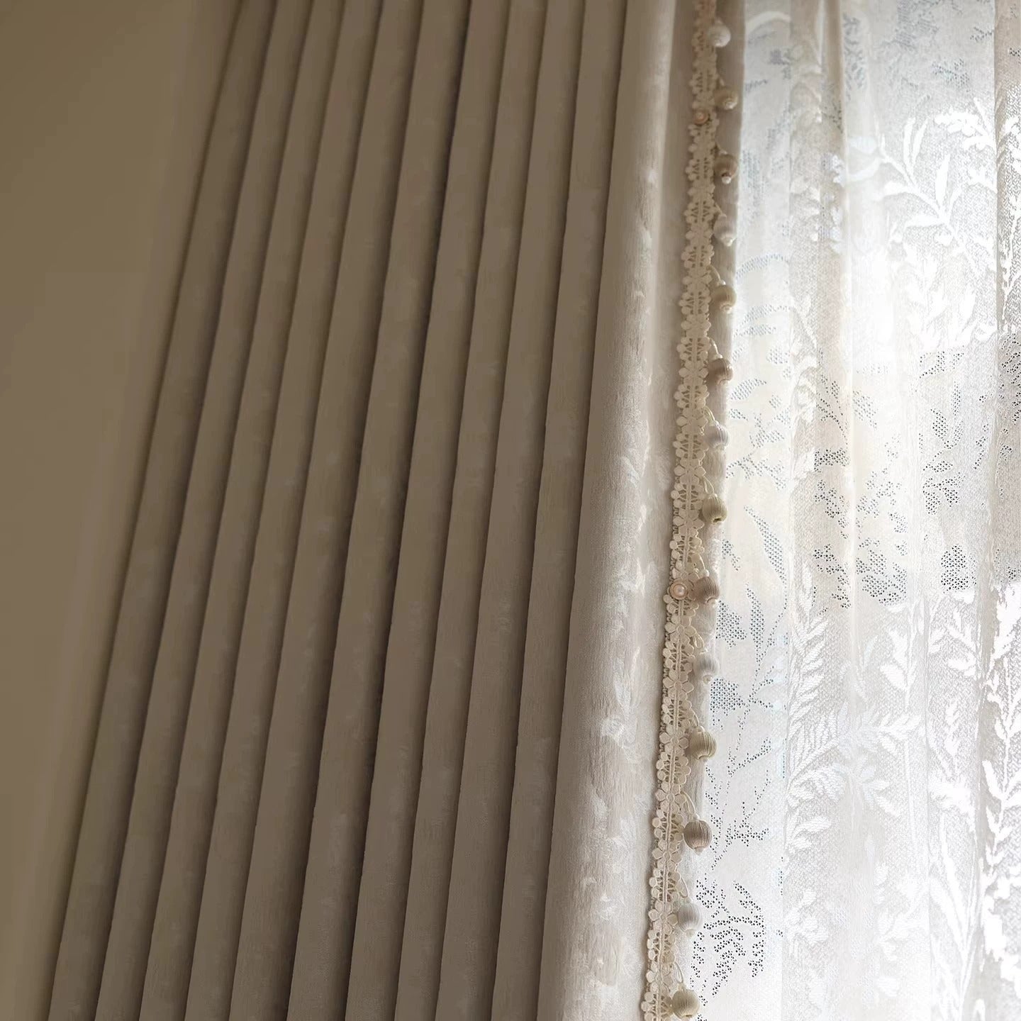 Blackout Chenille Jacquard Curtain Panels Ice Silver Gray